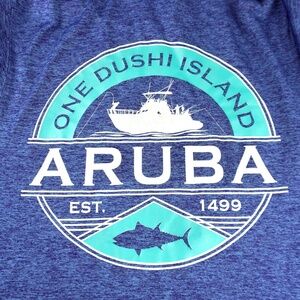 Aruba Spicy Tuna Coastal Outfitters Shirt Fishing Dushi Island Hoodie Men Large
